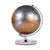 Globe Terrestre métallique chromé (Argent & Cuivre)