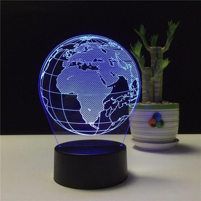 Lampe LED Globe Terrestre