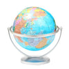 Globe Terrestre Rotatif - Support argent