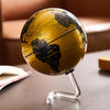 Globe Terrestre - Socle design (Or & Noir)