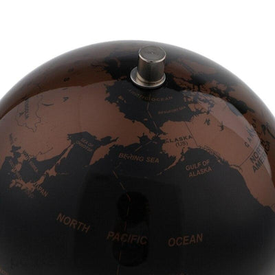 Globe Terrestre design - Noir & Cuivre