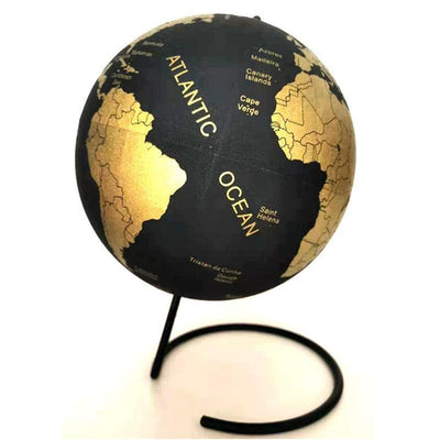 Globe Terrestre en Liège - Noir & Or (27 cm)