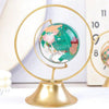 Globe Terrestre en cristal - Arc doré