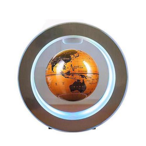 Globe flottant à lévitation magnétique mystérieusement suspendu