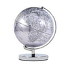 Globe Terrestre métallique - Argent