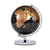 Globe Terrestre métallique chromé (Noir & Cuivre)