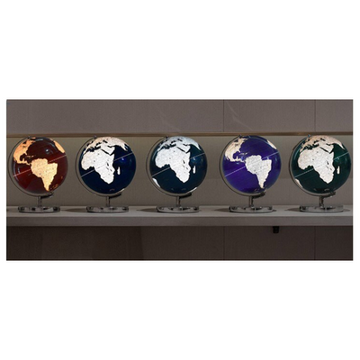 Globe Terrestre métallique chromé (Violet)