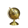 Globe terrestre en laiton (Couleur or)