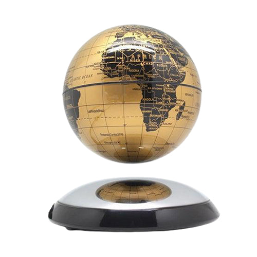 Globe terrestre lévitation (Sphère or)