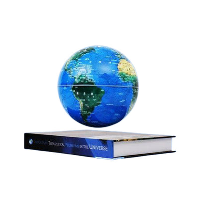 Globe terrestre lévitation sur livre - Lumineux