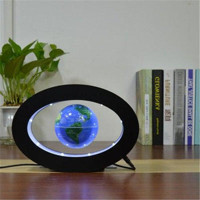 Globe terrestre magnétique - Support ovale (Sphère Bleu)
