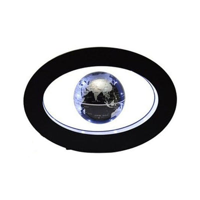 Globe terrestre magnétique - Support ovale (Sphère Noire)