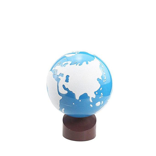 Globe terrestre minimaliste (Bleu & Blanc)