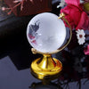 Mini Globe Terrestre cristal or