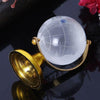 Mini Globe Terrestre cristal or