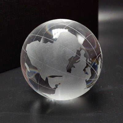 Mini Globe Terrestre en verre - Gravé au laser