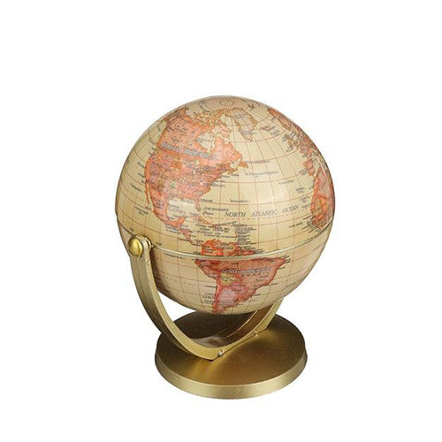 Petit Globe Terrestre Rotatif - Style ancien